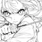 coloriage Mitsuri pour enfant