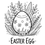 coloriage Oeuf de Pâques gratuit