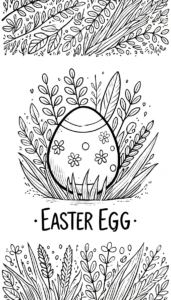 coloriage Oeuf de Pâques gratuit