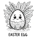coloriage Oeuf de Pâques à imprimer gratuit