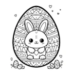 imprimer coloriage Oeuf de Pâques