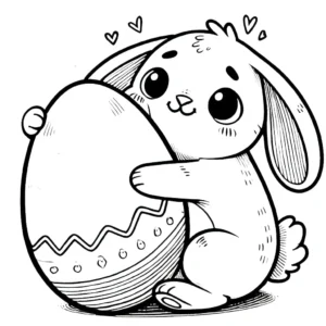 coloriage Oeuf de Pâques en ligne