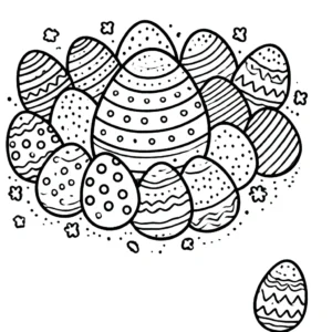 coloriage Oeuf de Pâques en ligne