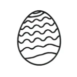 coloriage Oeuf de Pâques à imprimer a4
