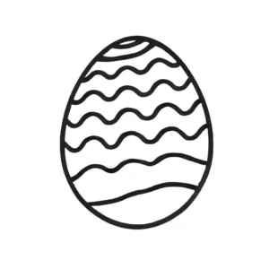 coloriage Oeuf de Pâques à imprimer a4