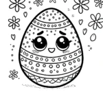 coloriage Oeuf de Pâques a telecharger