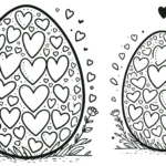 coloriage Oeuf de Pâques pour enfant gratuit