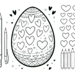 coloriage Oeuf de Pâques pour enfant