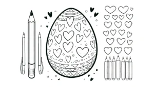 coloriage Oeuf de Pâques pour enfant