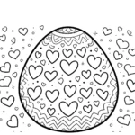 coloriage Oeuf de Pâques pour enfants à imprimer