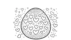 coloriage Oeuf de Pâques pour enfants à imprimer
