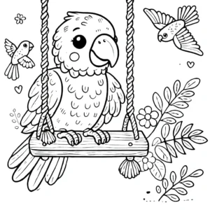 coloriage Oiseau en ligne