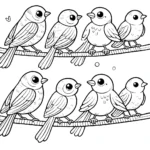 coloriage Oiseau à imprimer pour enfants