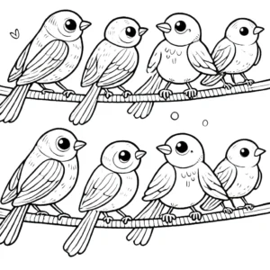 coloriage Oiseau à imprimer pour enfants