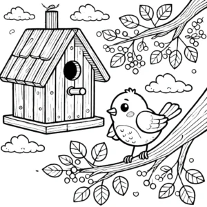 coloriage Oiseau pour enfant à imprimer
