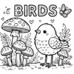 coloriage Oiseau pour enfant de 8 ans