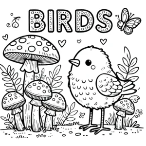 coloriage Oiseau pour enfant de 8 ans