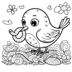 coloriage Oiseau et dessin a imprimer