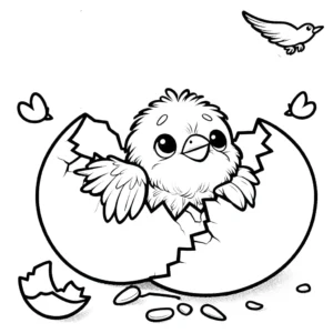 coloriage Oiseau a imprimer