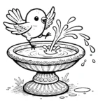 coloriage Oiseau et apprentissage