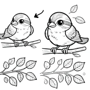 coloriage Oiseau à imprimer pour enfant de 7 ans