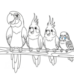 coloriage Perroquet updated pour enfants a imprimer gratuit