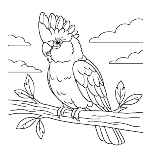 coloriage Perroquet updated à imprimer pour enfant de 6 ans