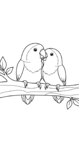 coloriage Perroquet updated en ligne pour enfant