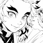 coloriage Rengoku à imprimer gratuitement