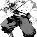 coloriage Rengoku gratuit pour enfants