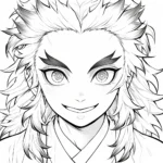 coloriage Rengoku d