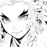 image pour coloriage Rengoku enfant