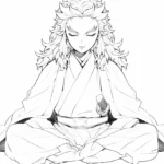 coloriage Rengoku à imprimer pdf