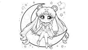 imprimer coloriage Sailor Moon gratuit