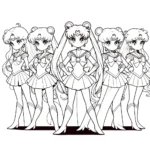 coloriage Sailor Moon à imprimer pdf gratuit
