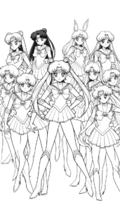 coloriage Sailor Moon de pour enfants