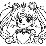 coloriage Sailor Moon a imprimer