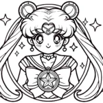 a imprimer coloriage Sailor Moon gratuit