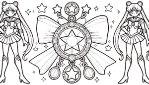 coloriage Sailor Moon à imprimer kawaii