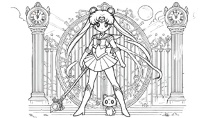 coloriage Sailor Moon pour enfant gratuit
