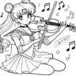 télécharger coloriage Sailor Moon gratuit