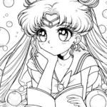 coloriage Sailor Moon pour enfants