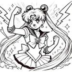 coloriage Sailor Moon à imprimer gratuitement pdf