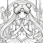 coloriage Sailor Moon à imprimer pdf gratuit