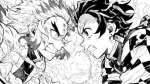 coloriage Tanjiro à imprimer pdf gratuit
