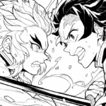 télécharger coloriage Tanjiro gratuit