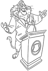 coloriage Zootopie pour enfant de 10 ans