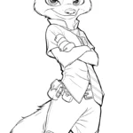 coloriage Zootopie pour enfants