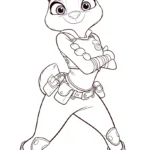 coloriage Zootopie pour enfants a imprimer gratuit