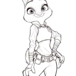 coloriage Zootopie a dessiner en ligne